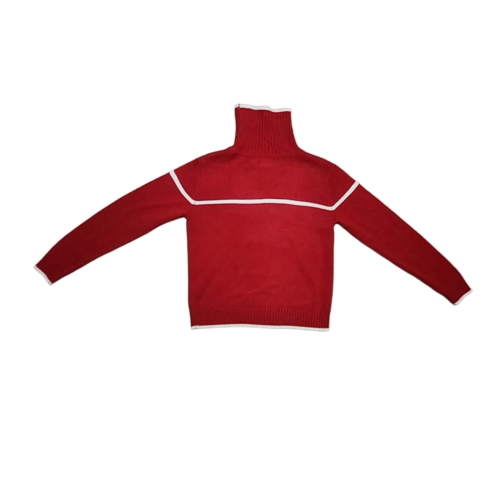 Liz Claiborne Red Gift Wrap Sweater Sz Sm - Picture 4 of 8